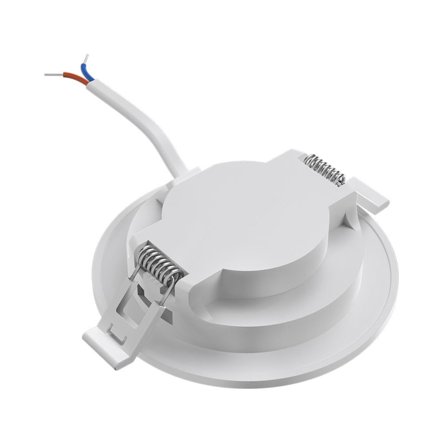 Braytron Ultraslim LED Einbaustrahler 3W Weiß Ø85mm 3CCT 230V 220 Lumen IP40 Einbauspots 68mm Lochmaß 26mm Einbautiefe Warmweiß Neutralweiß Kaltweiß Nicht Dimmbar Deckenstrahler Flach Spot Panel – Ansicht 3