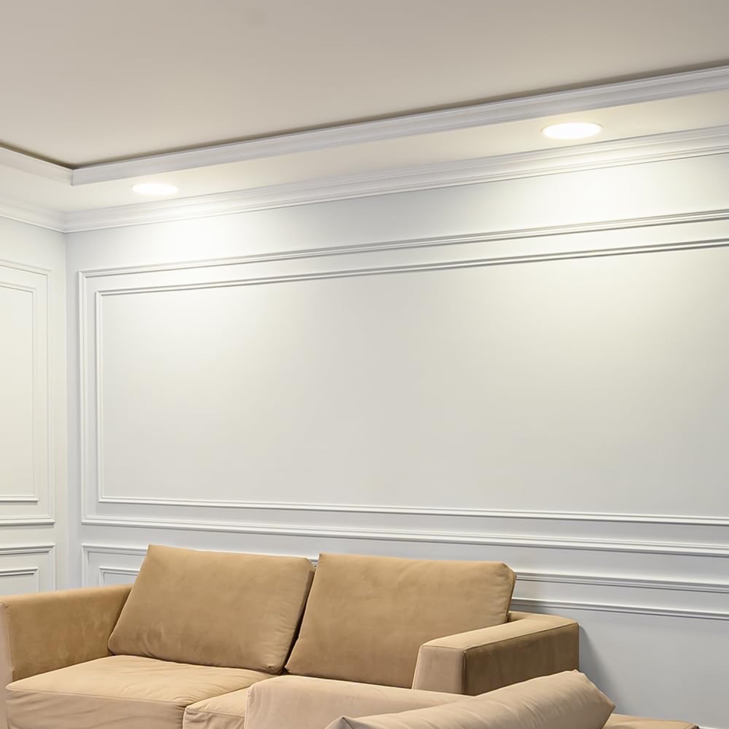 Braytron Ultraslim LED Einbaustrahler 3W Weiß Ø85mm 3CCT 230V 220 Lumen IP40 Einbauspots 68mm Lochmaß 26mm Einbautiefe Warmweiß Neutralweiß Kaltweiß Nicht Dimmbar Deckenstrahler Flach Spot Panel – Ansicht 4