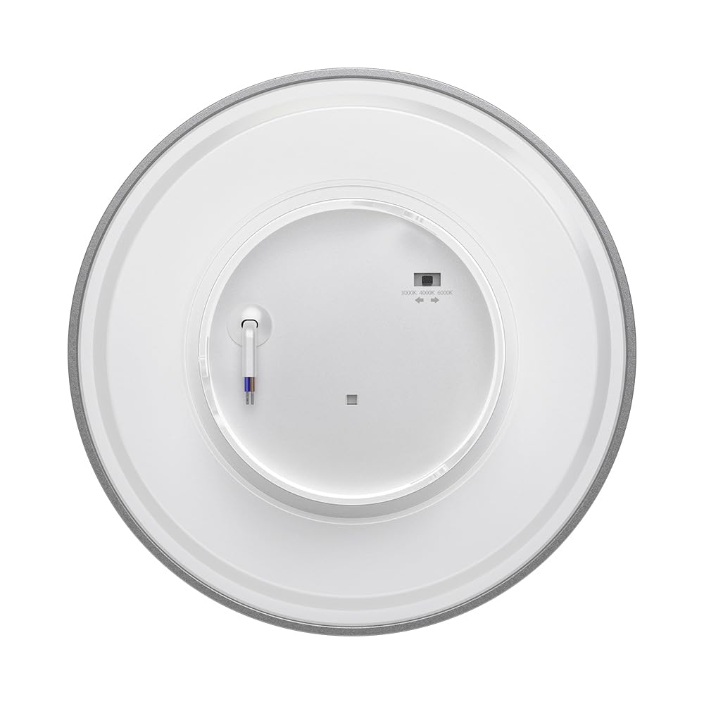Braytron LED Wandleuchte Grau Rund Ø220 mm – 12W 1160lm IP65 Außenwandleuchte mit 3CCT (3000K/4000K/6000K), indirekte Designer Wandlampe für Balkon, Terrasse, Flur & Bad – Ansicht 9